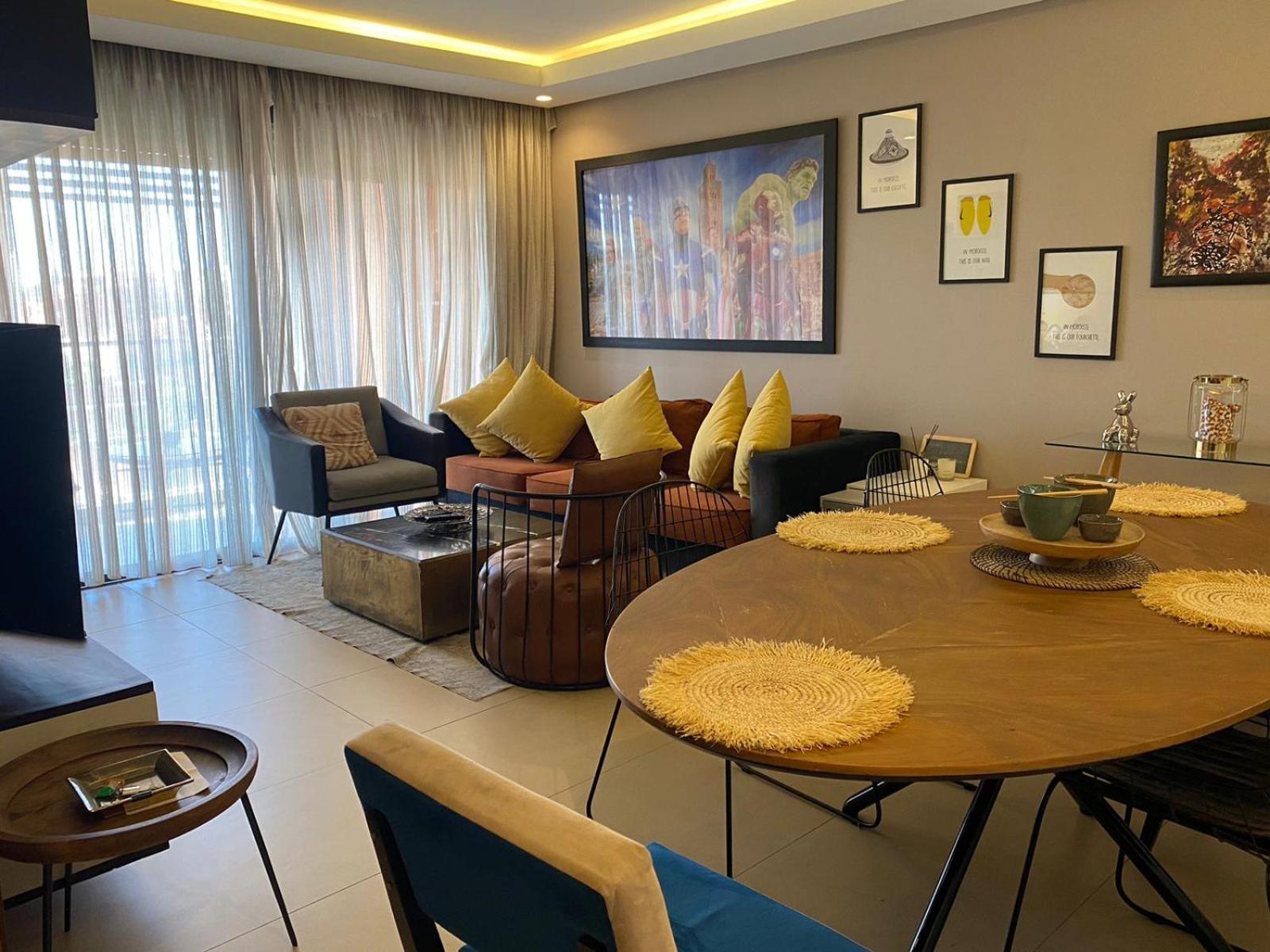 Luxueux Appart Hivernage Avec Vue Sur L"Atlas มาร์ราเกช ภายนอก รูปภาพ